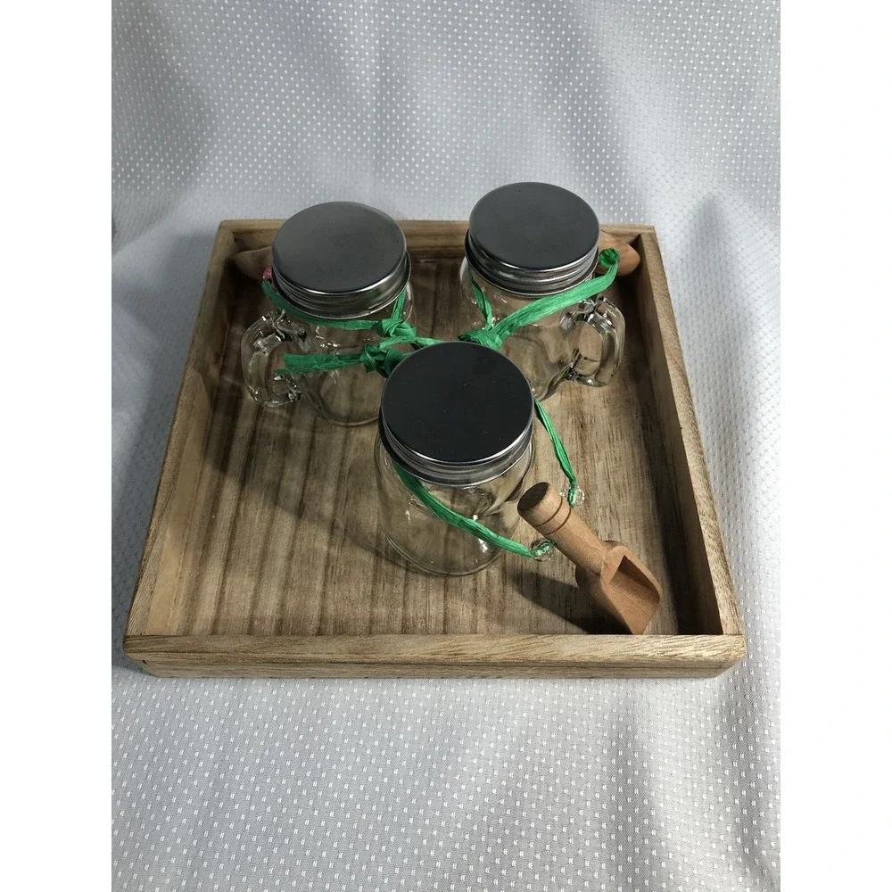 Bath Salts Spoons-Jars & Tray